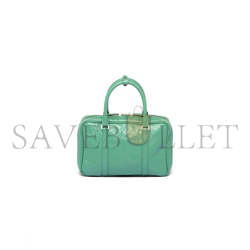 PRADA MEDIUM ANTIQUE NAPPA LEATHER TOP HANDLE BAG 1BB092 (24*15.5*7cm) 